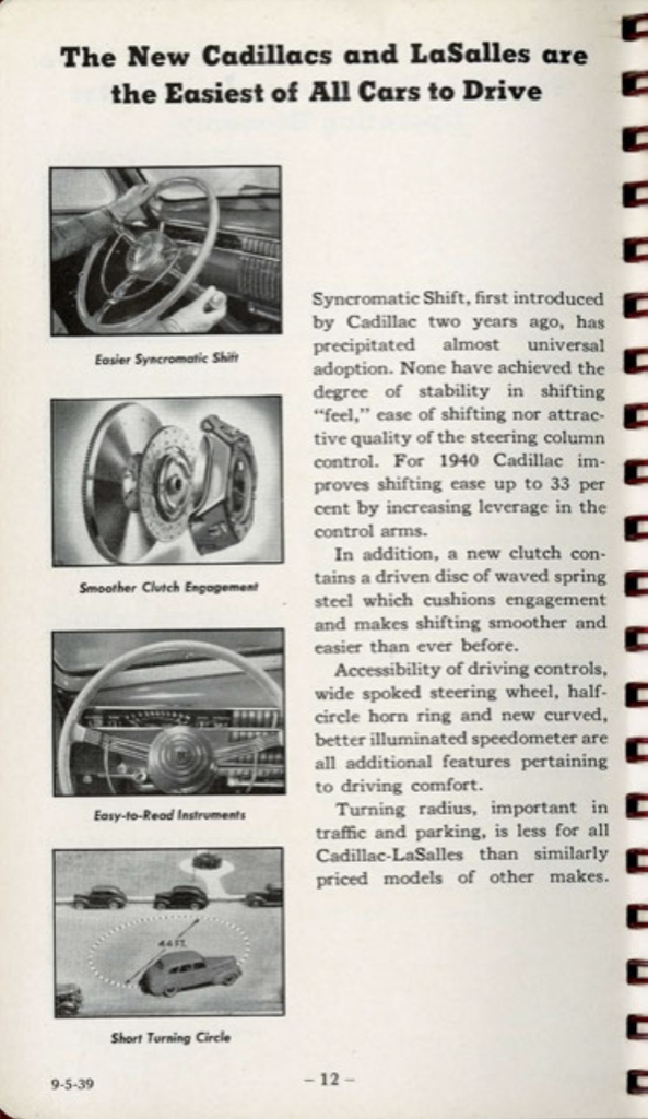 1940 Cadillac LaSalle Data Book Page 132